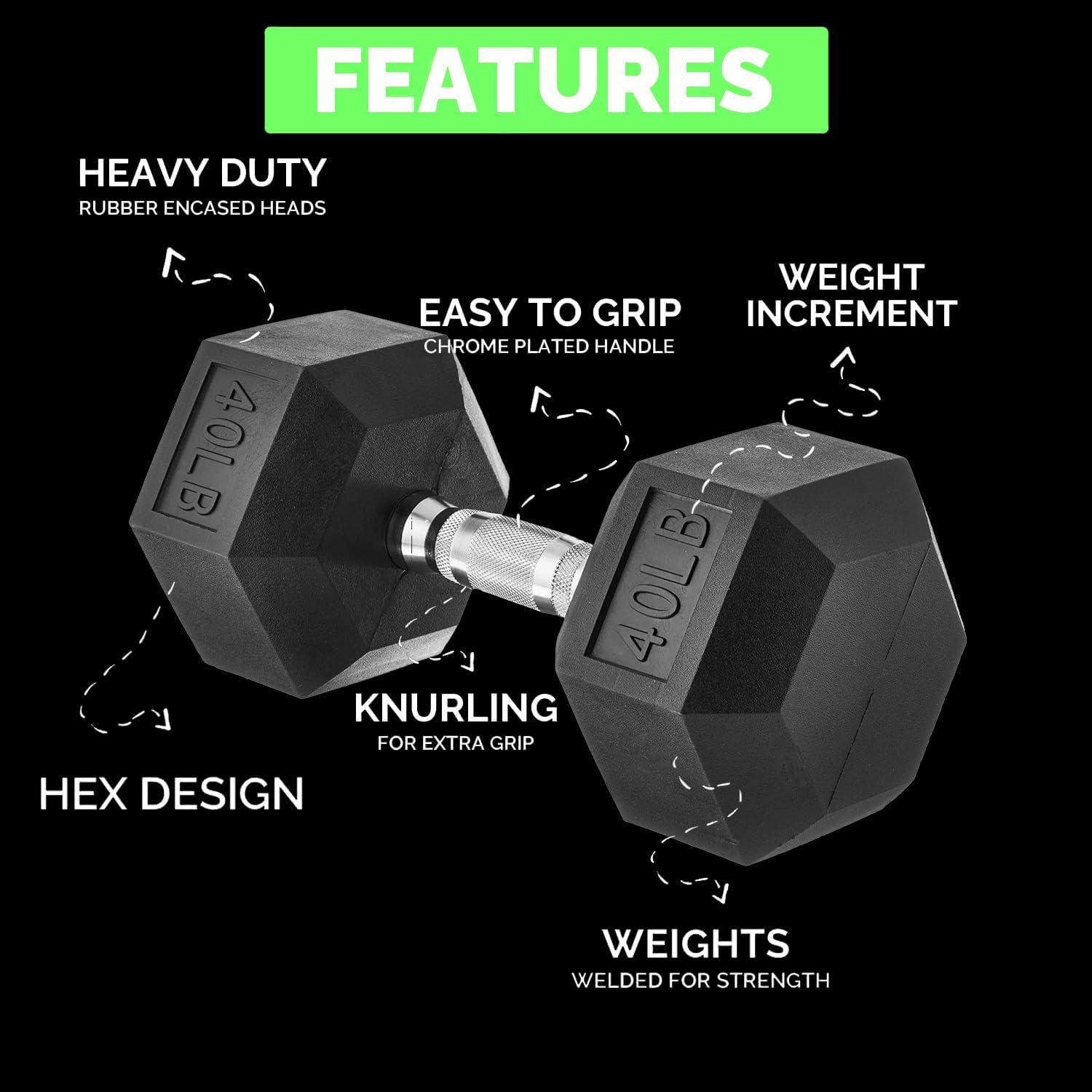 550 lbs Rubber Hex Dumbbells with Rack 5-50 lbs Free Weight for Home Gym, Durable Rubber Dumbbell with Storage,Coated Cast Iron Weight Strength Training Dumb bell Exercise Fitness Equipment
