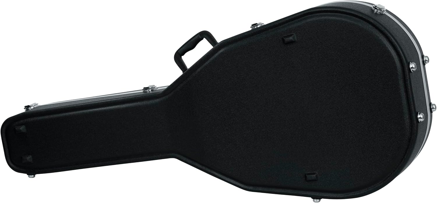 Gator Cases Deluxe ABS Molded Case for Acoustic Guitars, Fits Jumbo Sized Acoustics (GC-JUMBO)