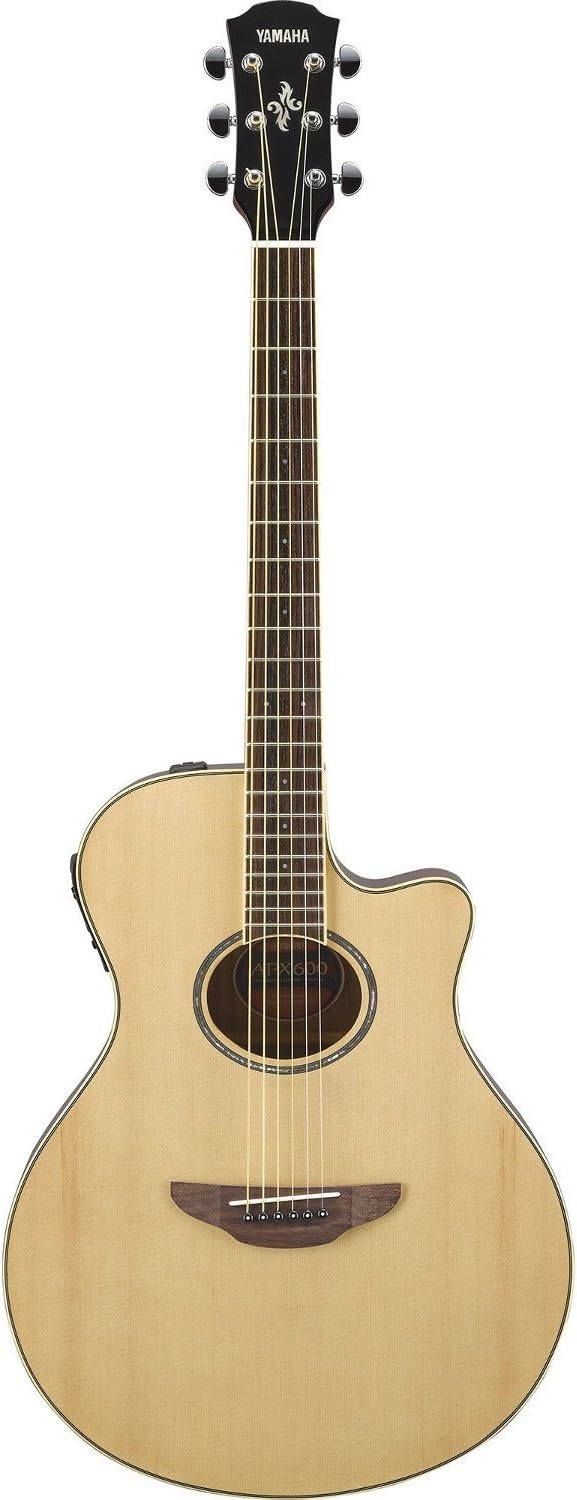 Yamaha APX600 NA Thin Body Acoustic-Electric Guitar, Natural