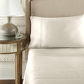 Pure Parima Yalda Sheet Set – 100% Certified Egyptian Cotton, Double-Hem Stitch, Twin XL, Ivory