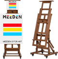 MEEDEN Extra-Large Art Painting Easel: Solid Beech Wood Artist Easel - Professional Heavy-Duty Studio Easel for Adults - Movable H Frame Floor Easel Stand for Painting Canvas up to 79'