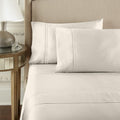 Pure Parima Yalda Sheet Set – 100% Certified Egyptian Cotton, Double-Hem Stitch, California King, Linen