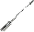 Valor Fitness Olympic Curl Bar – Ergonomic EZ and Super Curl Barbell for Biceps, Triceps, and Arm Workouts – 28mm Grip, 250 lb Capacity, Fits 2' Weight Plates