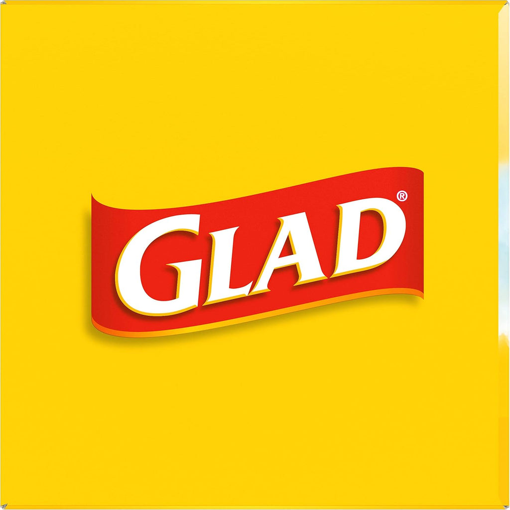 Glad Medium Trash Bags, 8 Gallon, Febreze Fresh Clean Garbage Bags, With Odor Control and Drawstring, 80 Count (Pack of 12)