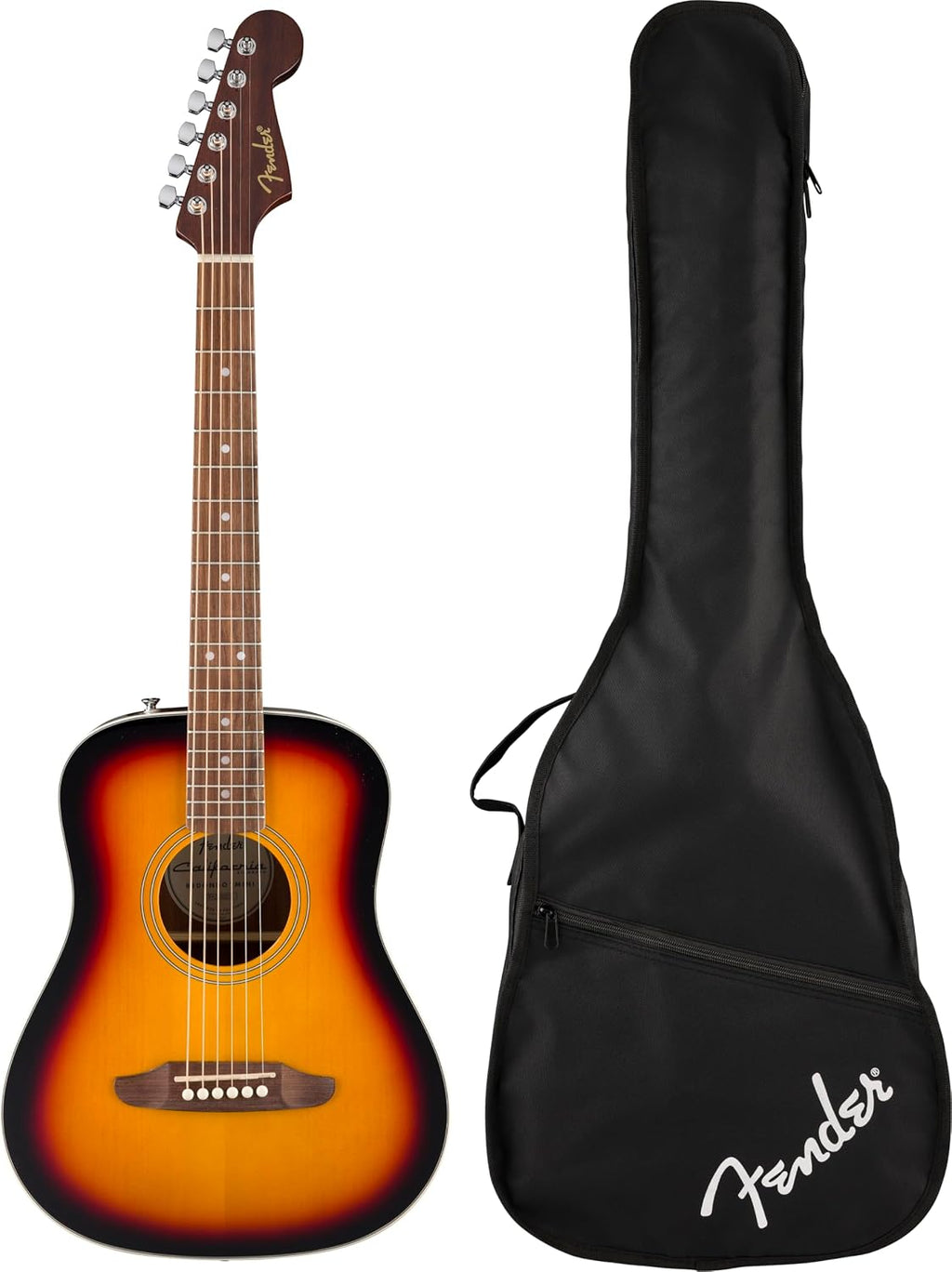 California Standard Redondo Mini with Bag, Spruce Top, 3-Color Sunburst