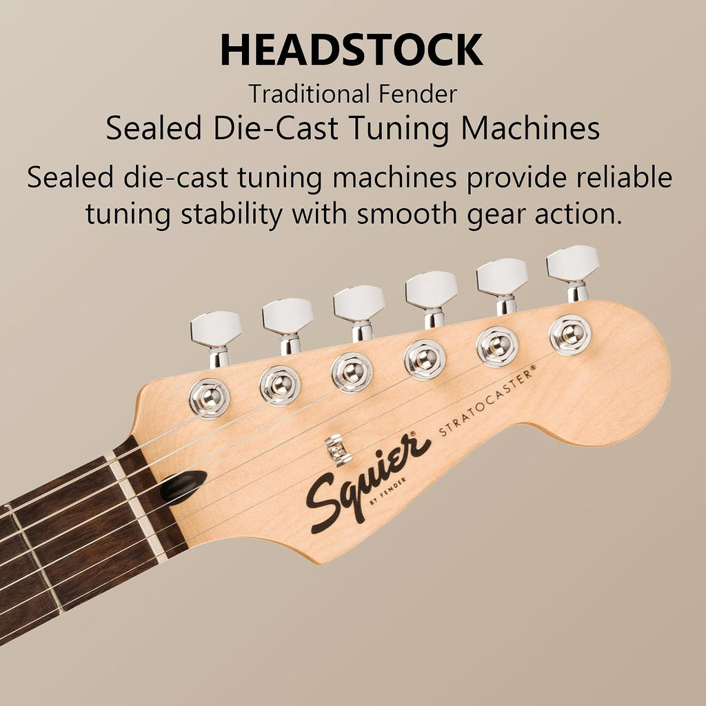 Fender Squier Sonic Stratocaster - Ultraviolet Bundle with Frontman 10G Amp, Tuner, Strap, Cable, Picks, and Austin Bazaar Instructional DVD