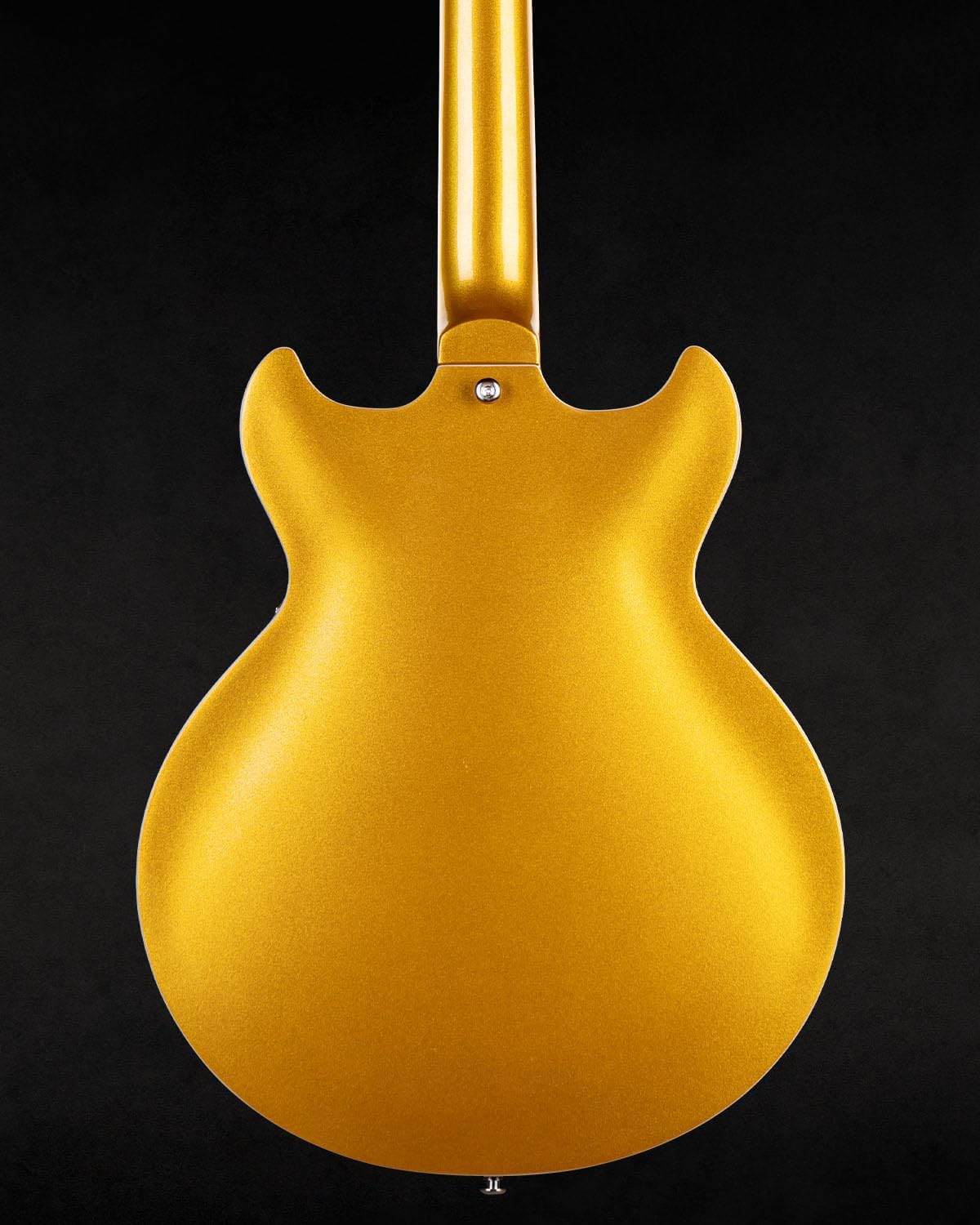 WestCreek 333 Electric Guitar with 6 String, Semi Hollow Body Jazz Electric Guitar, Alnico Humbucker Pickups, Roosewood Fingerboard, Rounded End Jumbo Frets, Full (Gold)