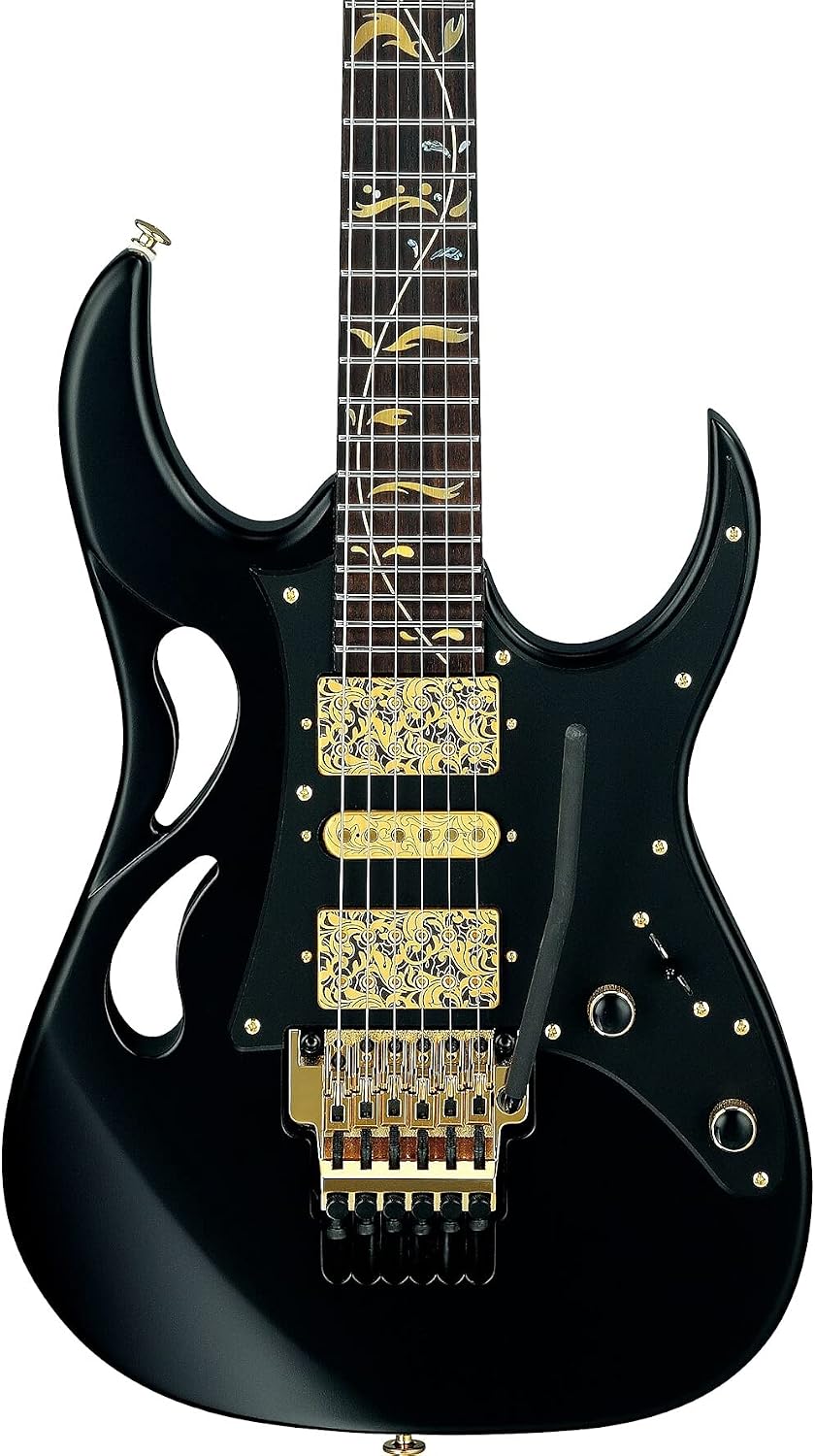 Ibanez PIA3761 Steve Vai Signature Electric Guitar, Onyx Black w/Case