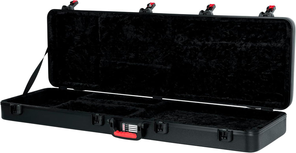 Gator Cases Molded Flight Case for Bass Guitar with TSA Approved Locking Latch, (GTSA-GTRBASS)