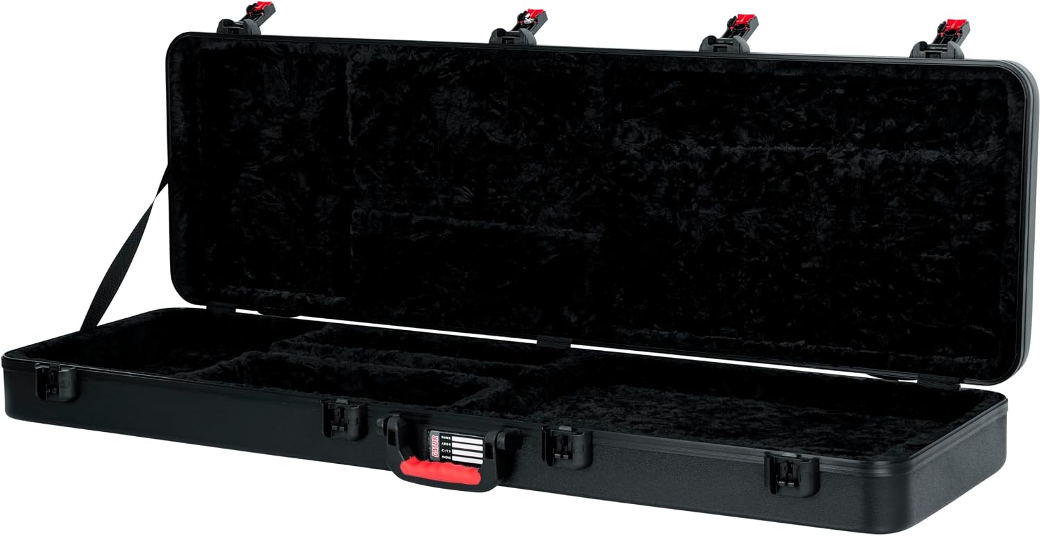 Gator Cases Molded Flight Case for Bass Guitar with TSA Approved Locking Latch, (GTSA-GTRBASS)