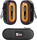 Xvive A58 Wireless Guitar System 5.8GHz Wireless Guitar Transmitter Receiver for Active or Passive Pickup Electric/Acoustic Bass Guitar,Vintage Sunburst