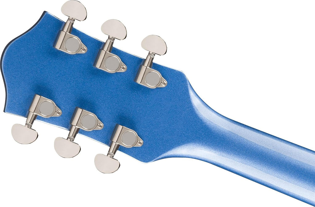 Gretsch G2420T Streamliner Hollow Body Electric Guitar - Fairlane Blue Bundle with Strings, Strap, Picks, String Winder, and Austin Bazaar Polishing Cloth