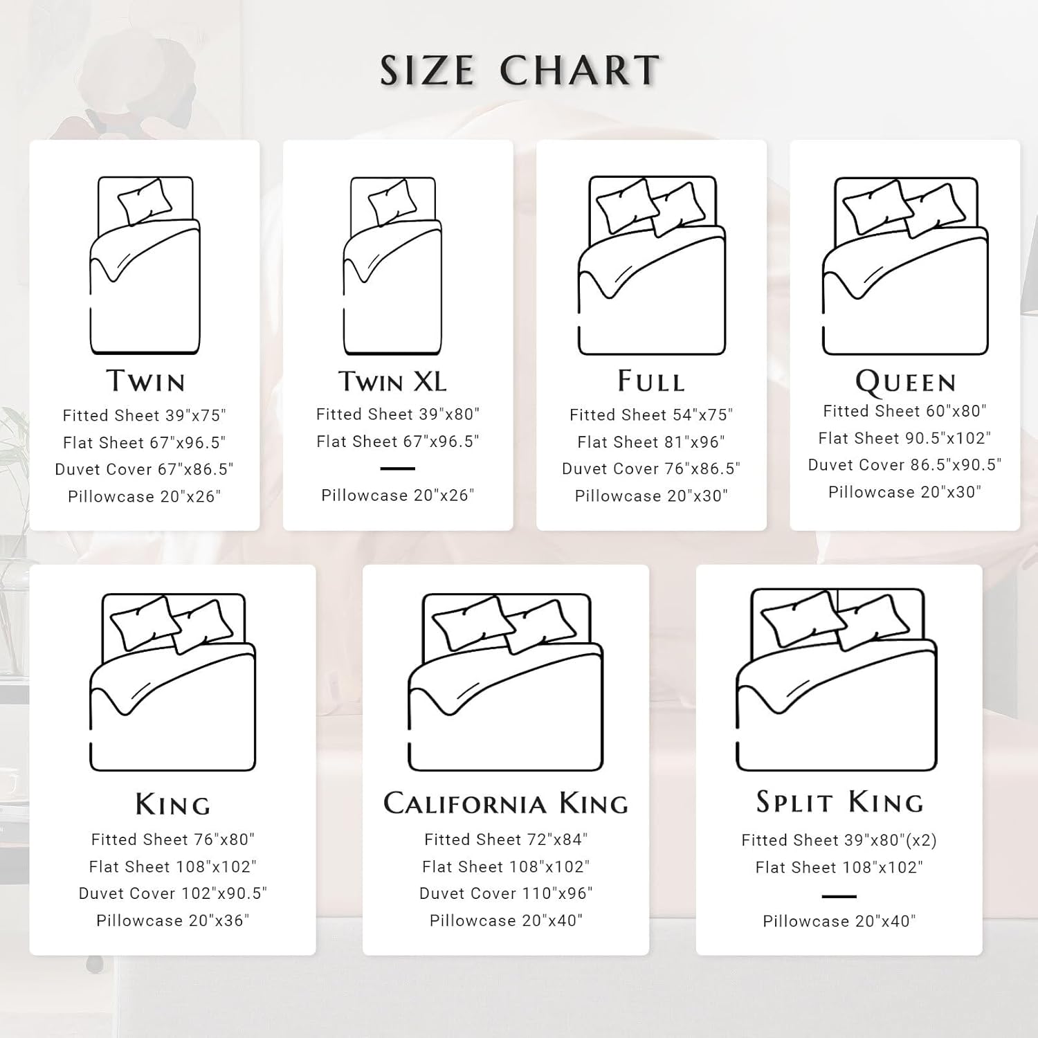 THXSILK 100% Mulberry Silk Fitted Sheet Set, 7A+ Silk 3 Pieces Bed Sheets, Breathable, Smooth, 16 Inch Deep Pocket Fitted Sheet, 2 Pillowcases - Black, Twin