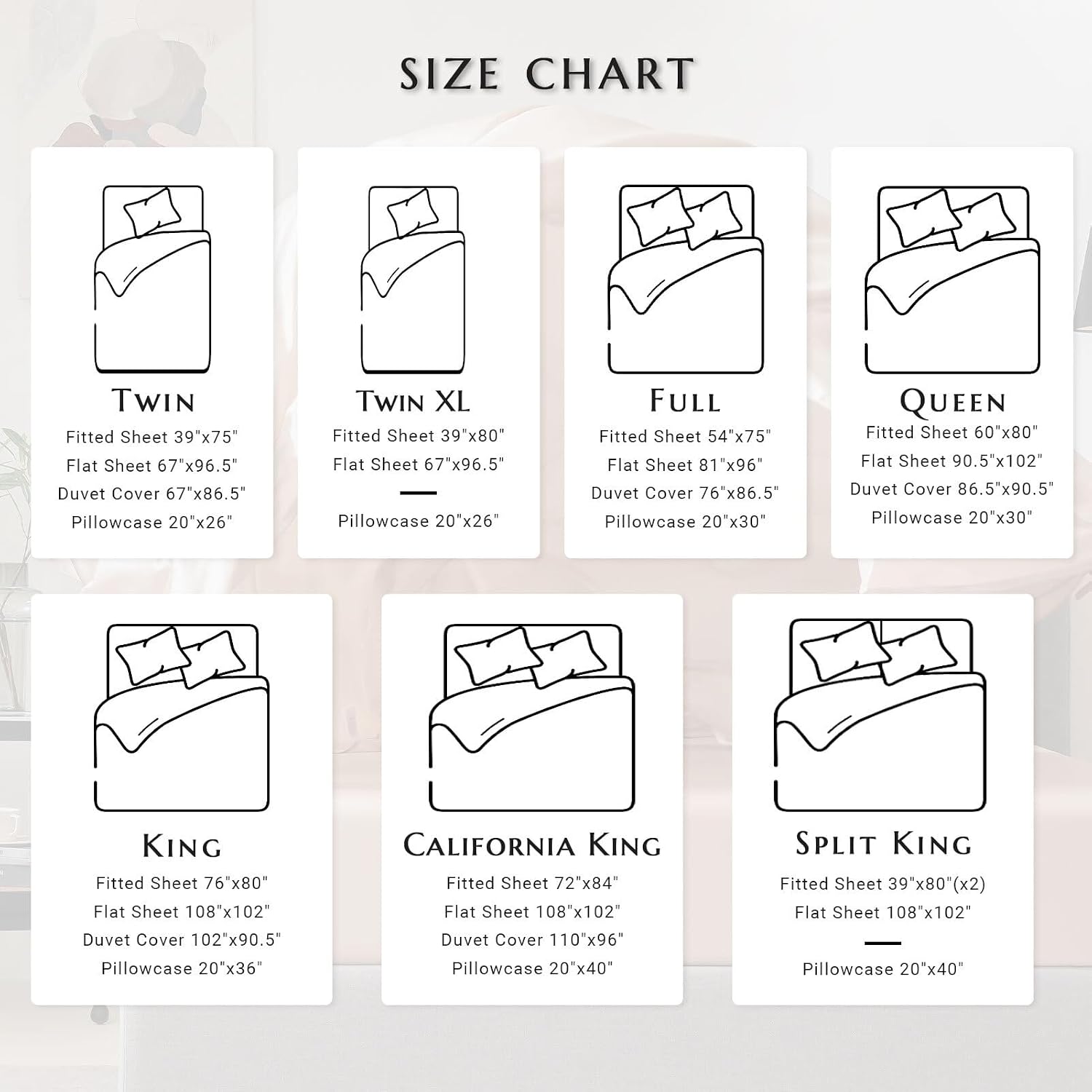 THXSILK 100% Mulberry Silk Fitted Sheet Set, 7A+ Silk 3 Pieces Bed Sheets, Breathable, Smooth, 16 Inch Deep Pocket Fitted Sheet, 2 Pillowcases - Black, Queen