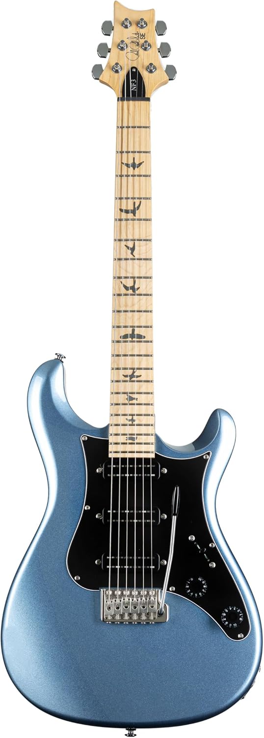 PRS SE NF3 Maple Fretboard, Ice Blue Metallic with Gig Bag
