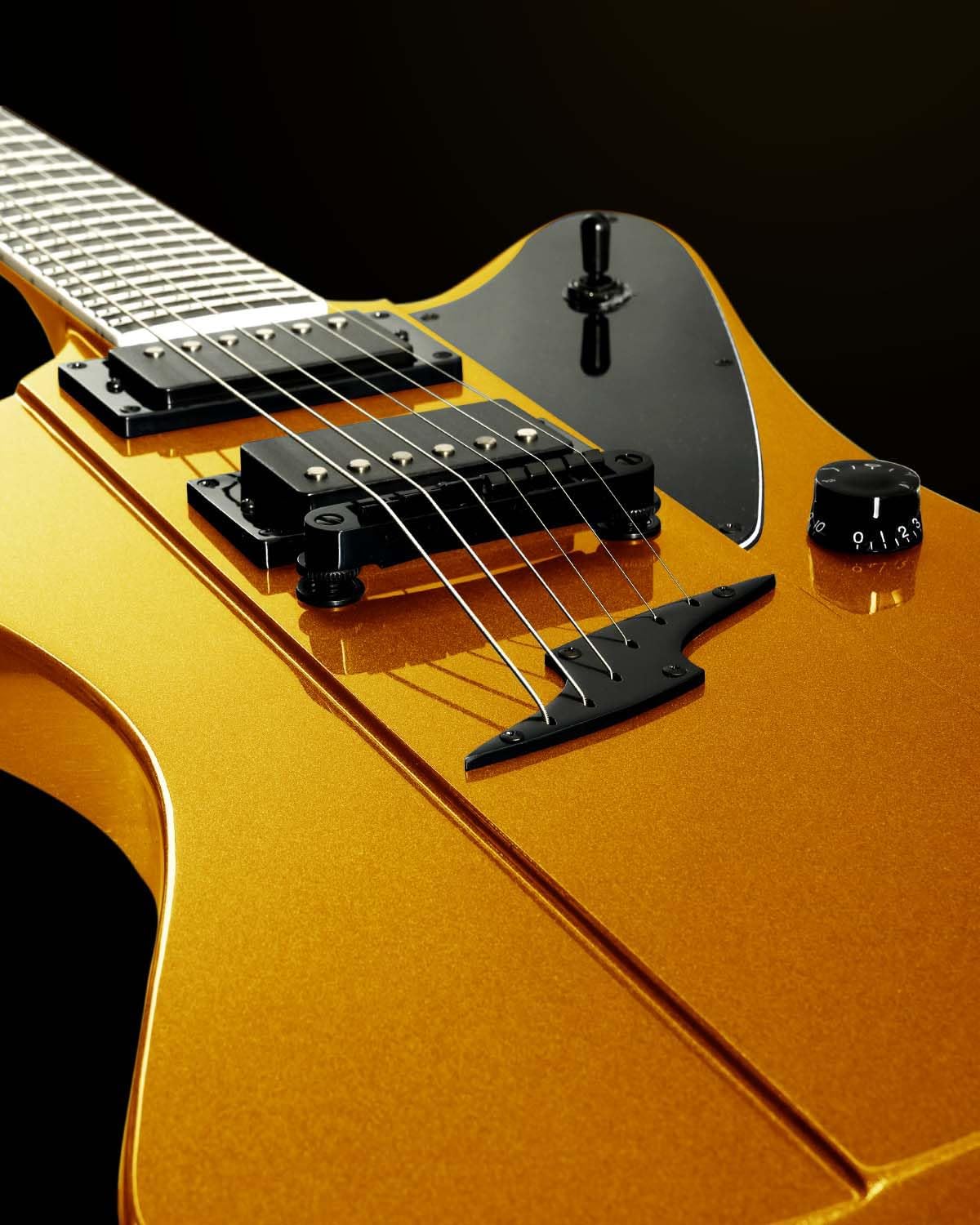 WestCreek Mirage Solid Body Electric Guitar, Mahogany Body, Maple Neck, Ebony Fretboard, Rounded End Frets, Bone Nut, 24 Frets (Gold)