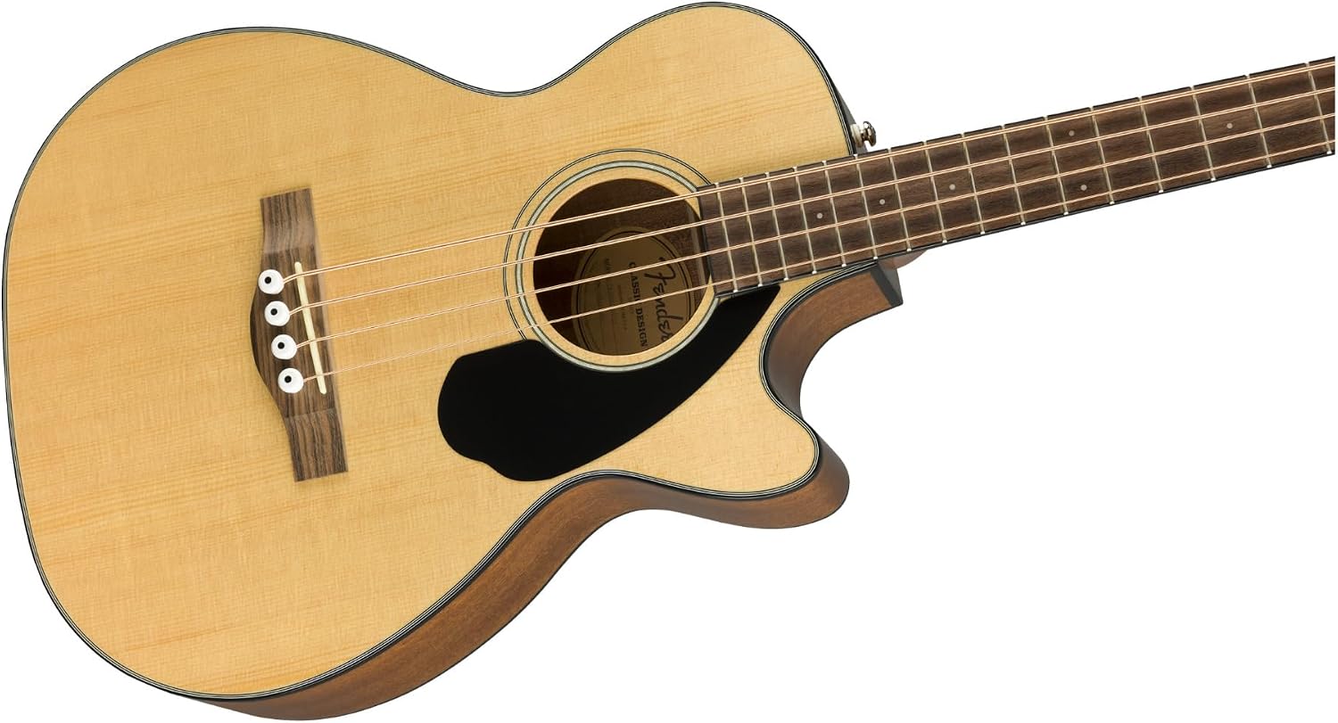 Fender CB-60SCE Acoustic Bass, with 2-Year Warranty Natural, Laurel Fingerboard