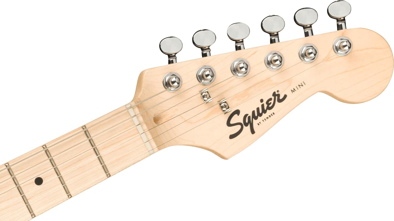 Squier Mini Jazzmaster Electric Guitar, Daphne Blue, Maple Fingerboard