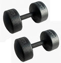Legacy Solid Round Dumbbell Black – Heavy Duty Cast Iron Hand Weight with Knurled Ergonomic Grip for Strength Training, Muscle Toning, Home Gym Workout – 5 lb to 150 lb In Single & Pair