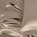 100% Mulberry Silk Sheet Set - 25 Momme Grade 6A, 21 Inch Deep Pocket, Luxurious Bed Sheets for Ultimate Comfort,California King-Taupe