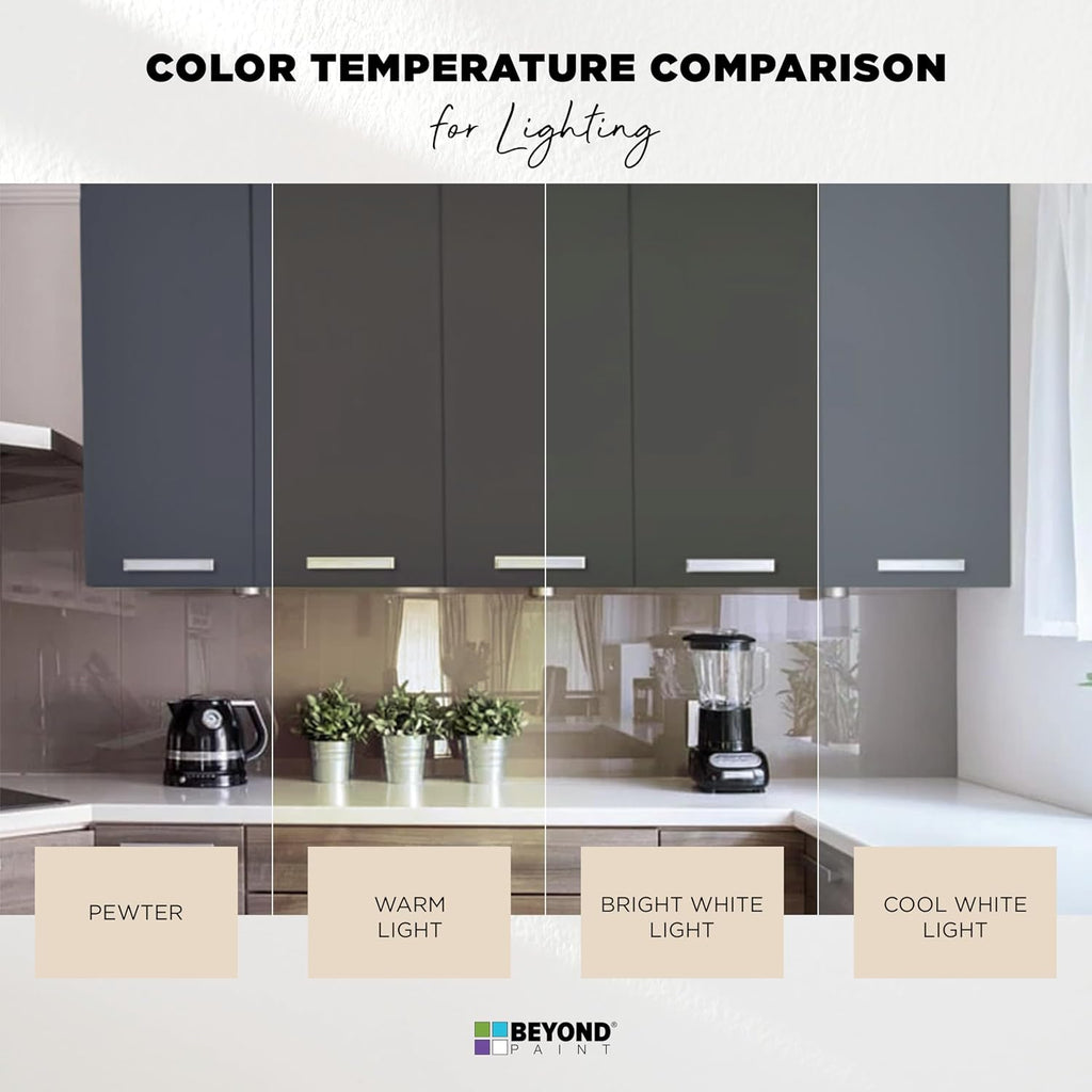 Beyond Paint Furniture, Cabinets and More All-in-one Refinishing Paint Gallon, No Stripping, Sanding or Priming Needed, Pewter