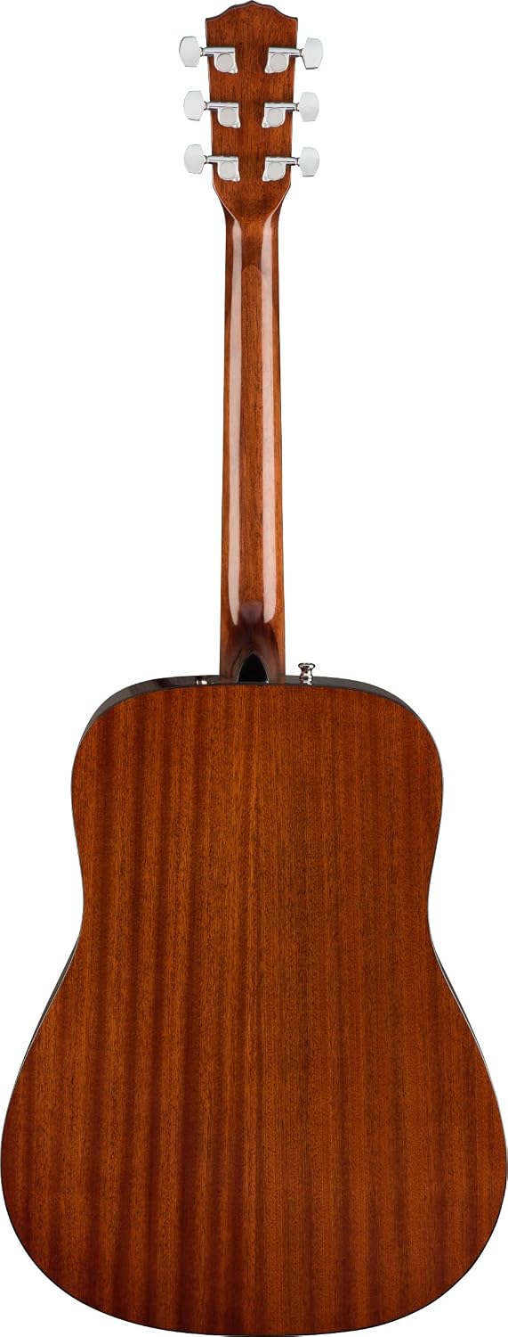 Fender CD-60S Solid Top Dreadnought Acoustic Guitar - Natural Bundle with Gig Bag, Tuner, Strings, Picks, and Austin Bazaar Instructional DVD