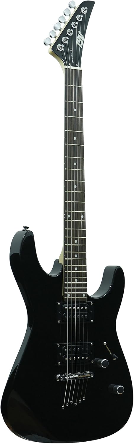 Unknown ivy 6 String Solid-Body Electric Guitar, Right, Black (ISJ-100 BK)
