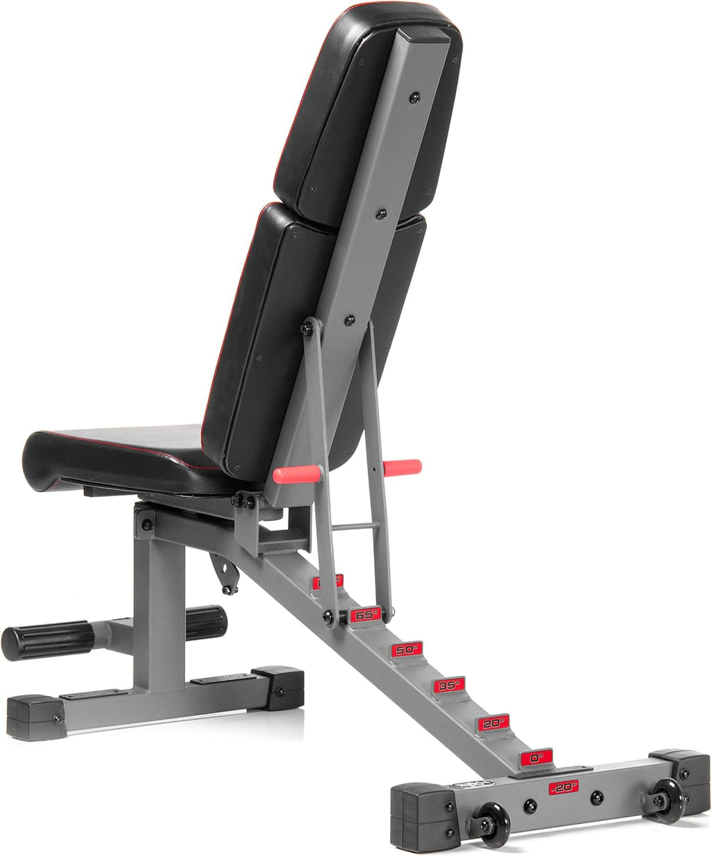 XMark Adjustable Weight Bench, High Performance Adjustable Bench, 1500 lb Weight Capacity, Strength Training Adjustable Benches for Commercial or Home Use