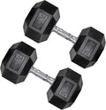 Hex Dumbbell Set, 10-80 lb Rubber Encased Hex Dumbbells, Home Gym Dumbbells for Women & Men, Muscle Toning, Strength Building and Full Body Workout(70 LB Pair)