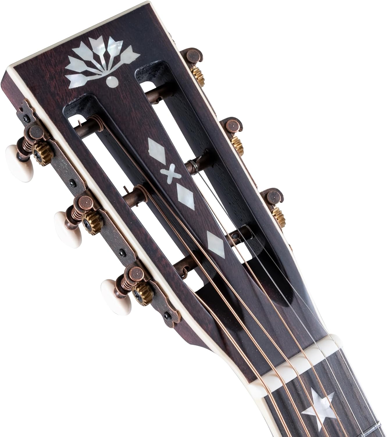 Washburn R310K Victorian Parlor Acoustic Guitar w/Gigbag, Antique Brown