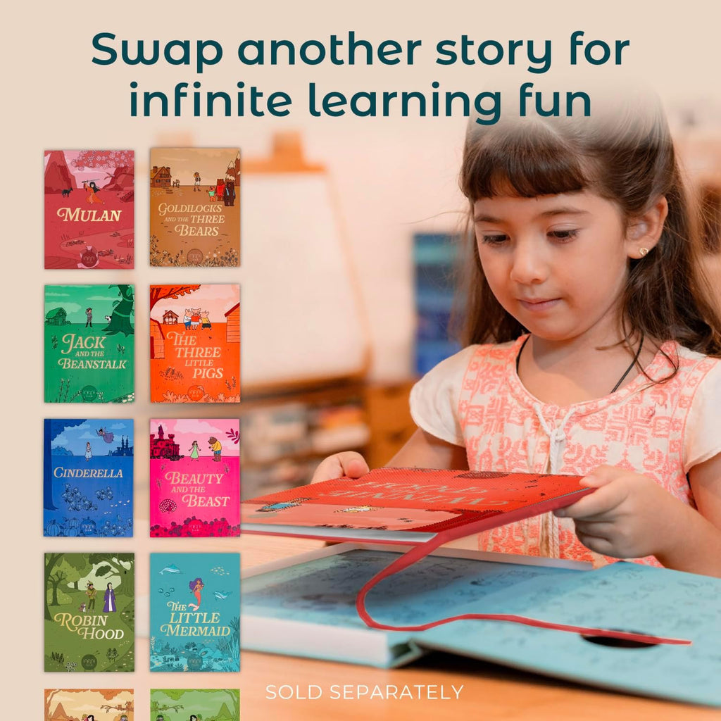 Cali's Books Winnie-The-Pooh - infinibook Reader Recordable Storybooks for Kids, Customizable Interactive Audio Book Reader for Toddlers, Educational Screen-Free Toy