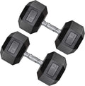 Hex Dumbbell Set, 10-80 lb Rubber Encased Hex Dumbbells, Home Gym Dumbbells for Women & Men, Muscle Toning, Strength Building and Full Body Workout(80 LB Pair)