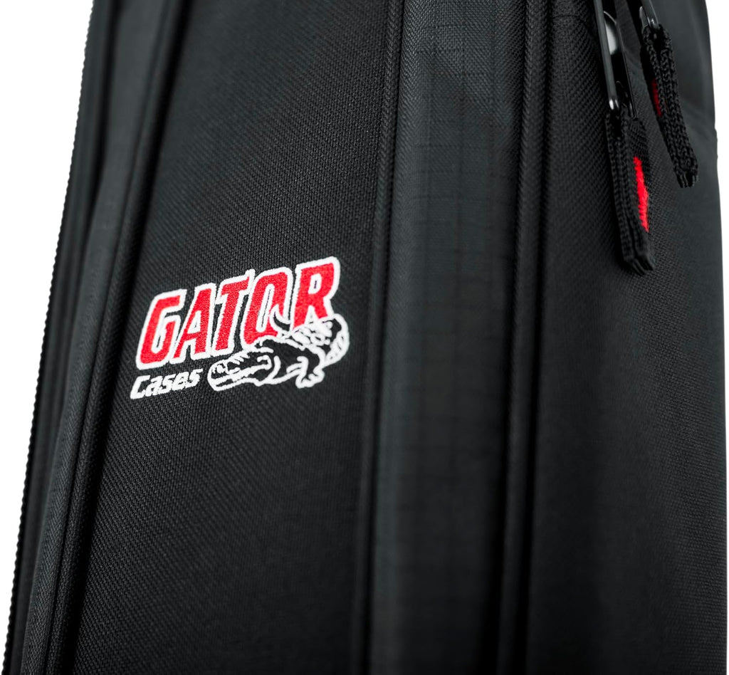 Gator Cases 4G-Mizone Series Gig Bag for Two Bass Guitars with Adjustable Backpack Straps, Fits Two Precision or Jazz Bass Style Bass Guitars (Gb-4G-Bassx2)