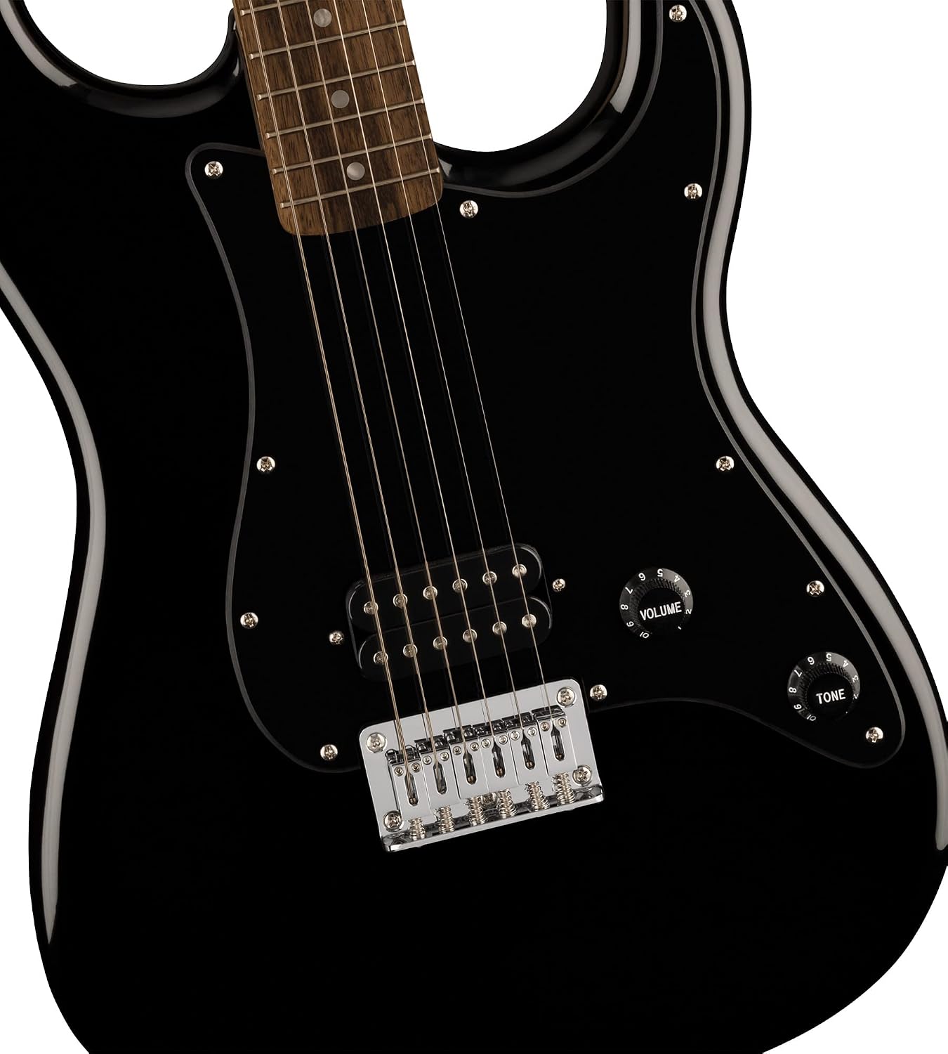 Fender Squier Sonic Stratocaster HT H - Black Bundle with Frontman 10G Amp, Tuner, Strap, Cable, Picks, and Austin Bazaar Guitar DVD