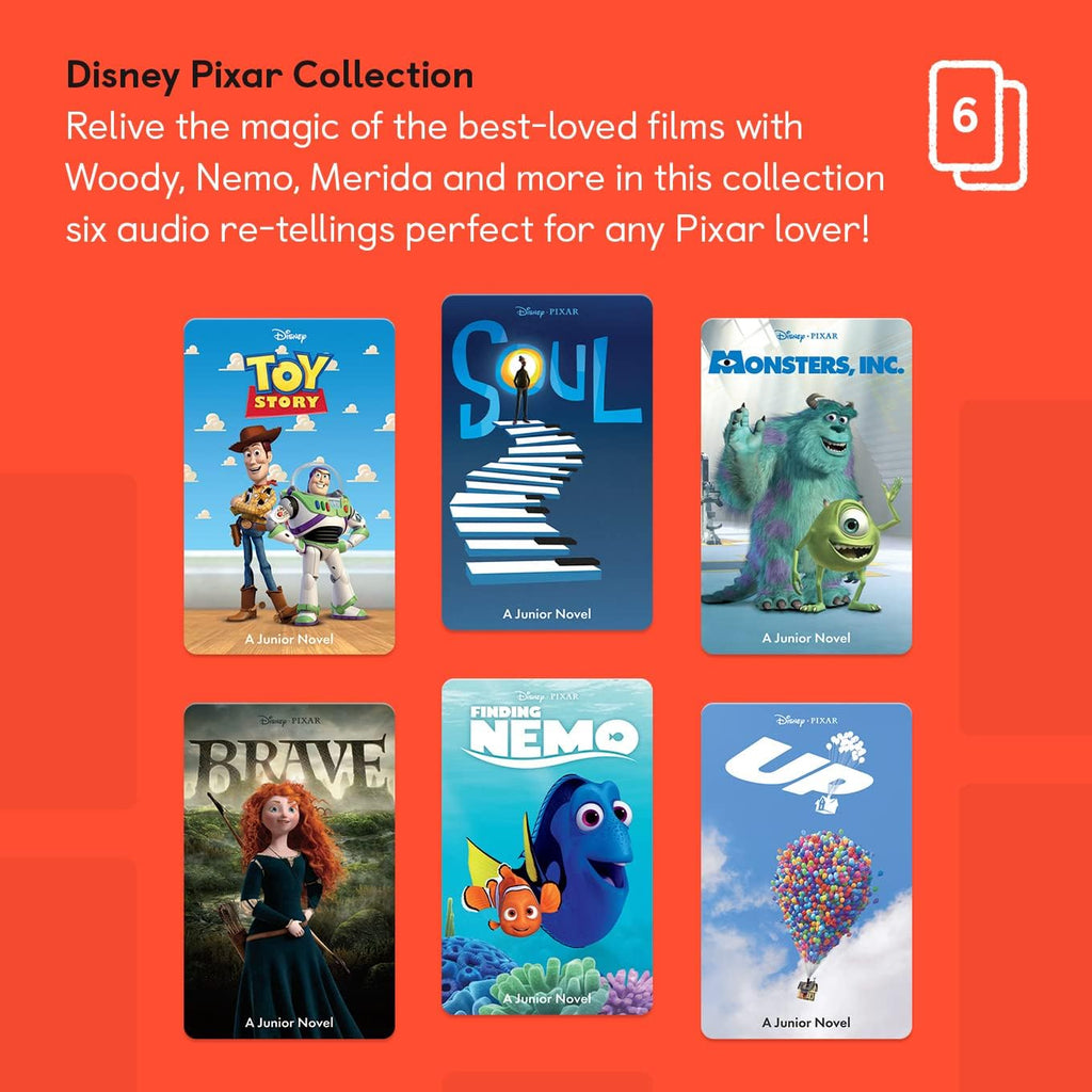 Yoto Mini (2024 Edition) + Disney Pixar Bundle – Kids Screen-Free Bluetooth Audio Player, All-in-1 Travel Device for Stories Music Podcast Radio White Noise, Use as Speaker or with Headphones