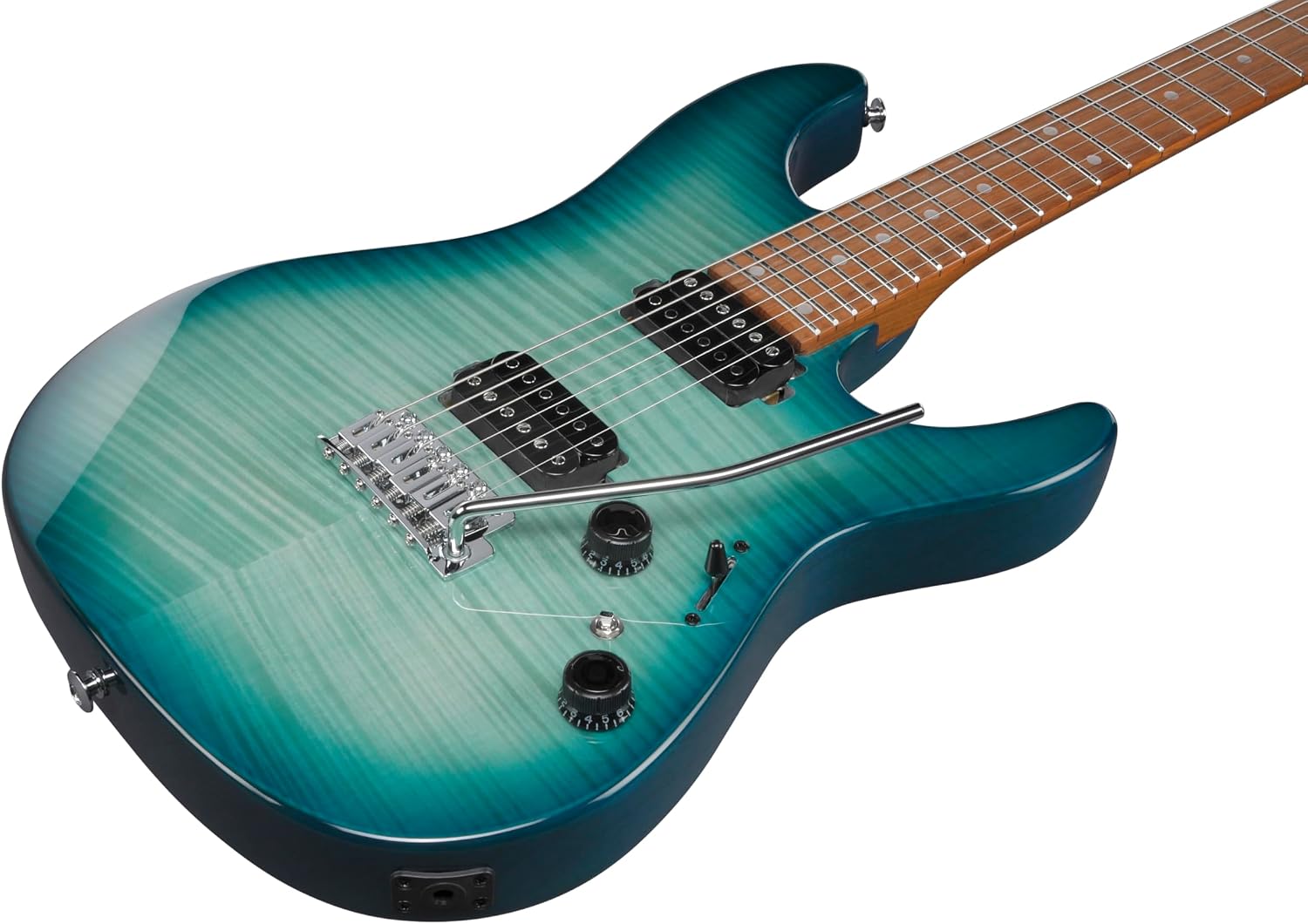 Ibanez Standard AZ24S1F Electric Guitar - Transparent Turquoise Burst