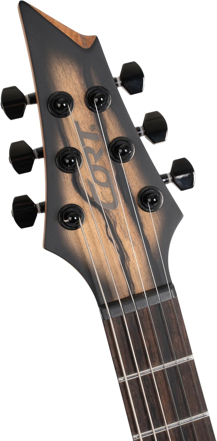 Cort KX500 6-String Pale Moon Electric Guitar, Natural Black Burst