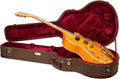 Crossrock Guitar Case for 16' Archtop/Hollow Body/Jazz Electric Guitars - Fits Gretsch Electromatic, Ibanez, Epiphone, Gibson ES Series -Blossom Brown (CRW530JA16BQ)