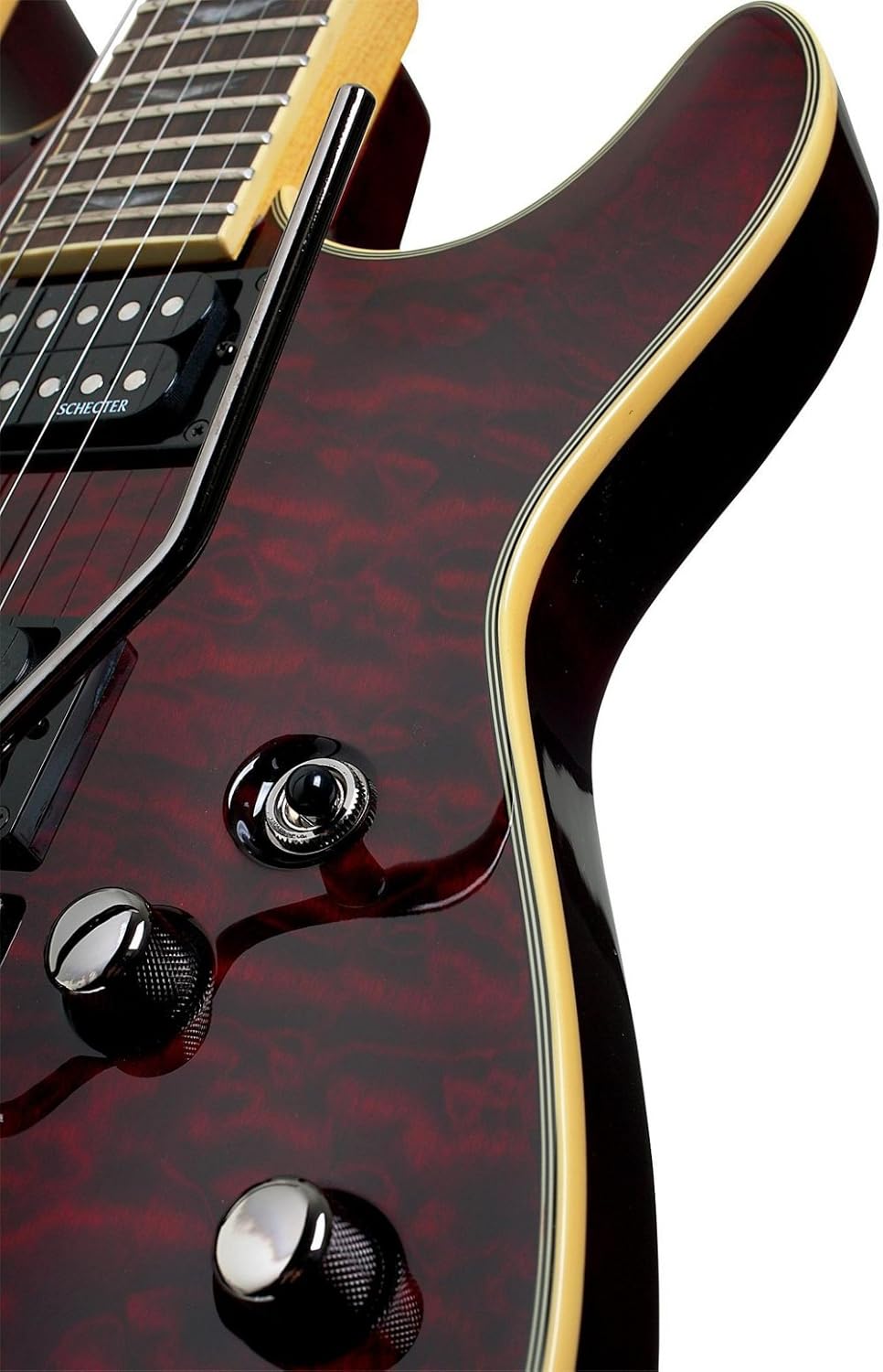 Schecter Omen Extreme-6 FR Electric Guitar - Black Cherry