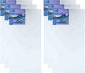 Artist's Loft 24' x 48' Level 1 Back Stapled Traditional Canvas - Acid Free Cotton Canvas for Paint, Acrylic, & Oils - Bulk 6 Packs