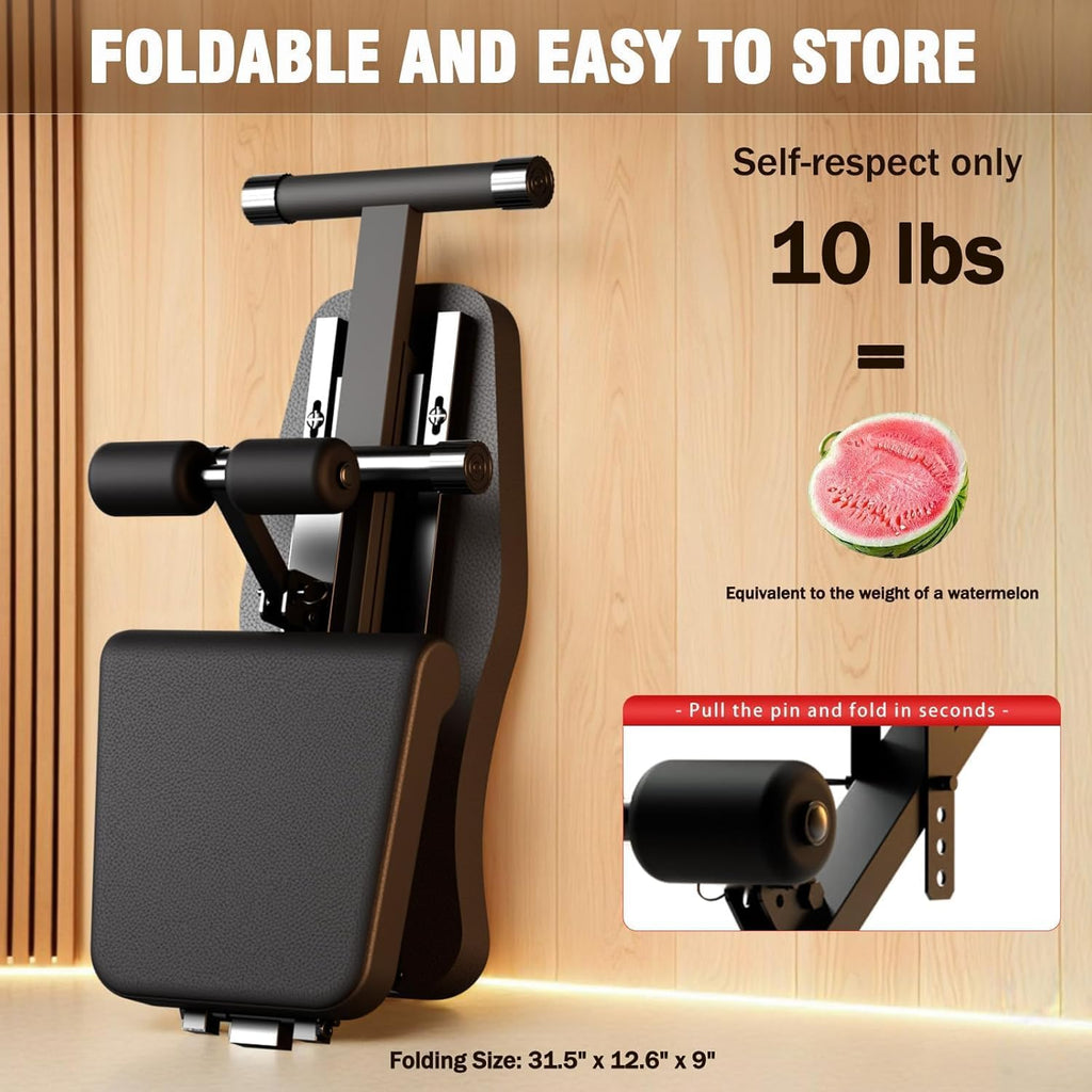 2026 ALSO GO New Adjustable Weight Bench, Workout Benches with Leg Extension, Foldable Incline Decline Bench Press, Roman Chair, Full Body Strength Training Equipment for Home Gym