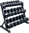 350/450/550 lbs Hex Weight Dumbbells Sets with Rack Rubber Encased Dumbbell Free Weights Set for Home Gym Weight Rack with Dumbbells Set