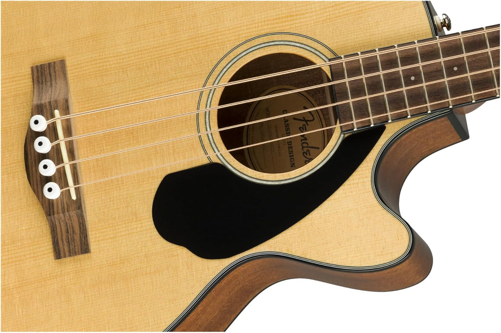 Fender CB-60SCE Acoustic Bass, with 2-Year Warranty Natural, Laurel Fingerboard