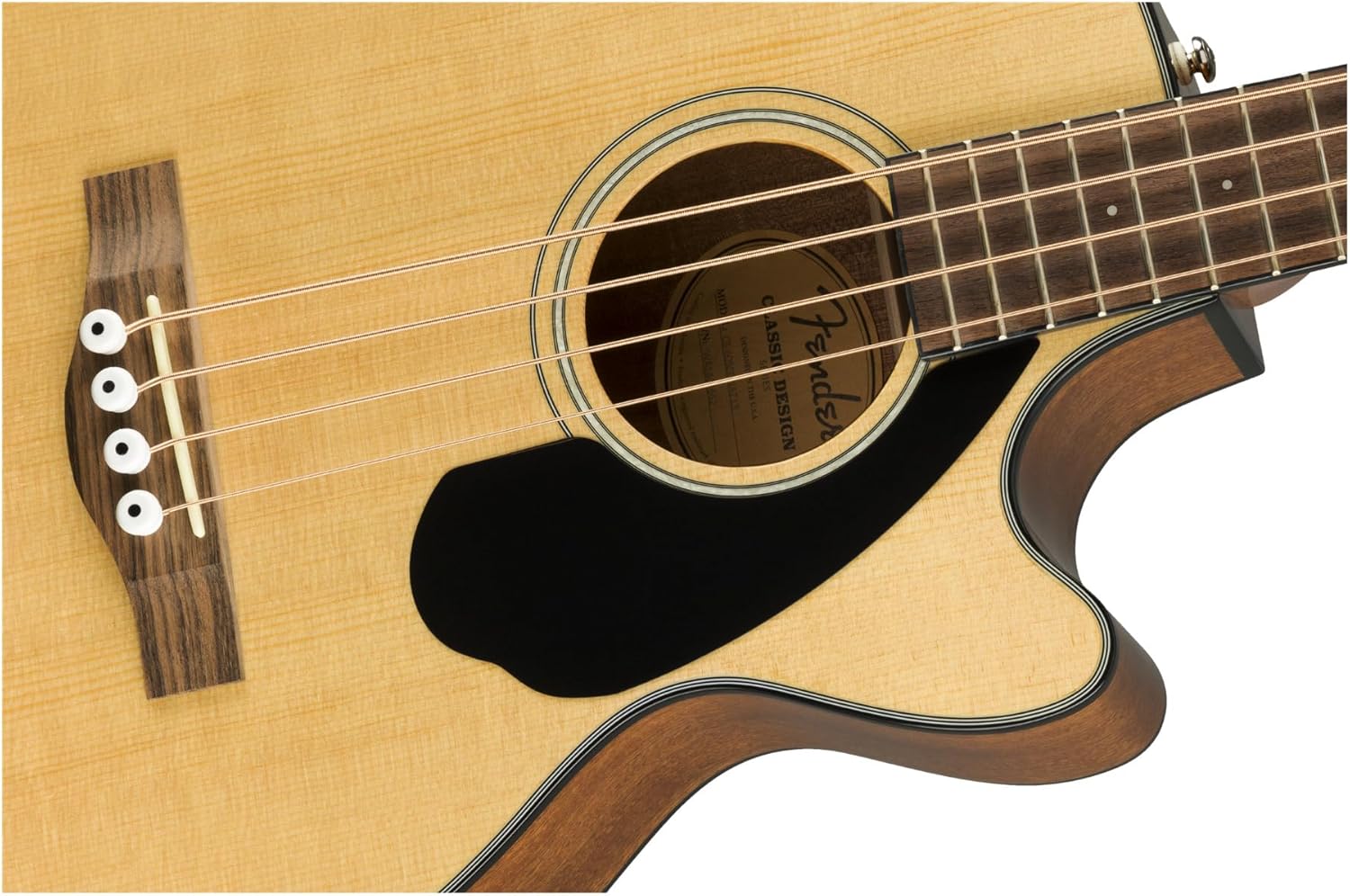Fender CB-60SCE Acoustic Bass, with 2-Year Warranty Natural, Laurel Fingerboard
