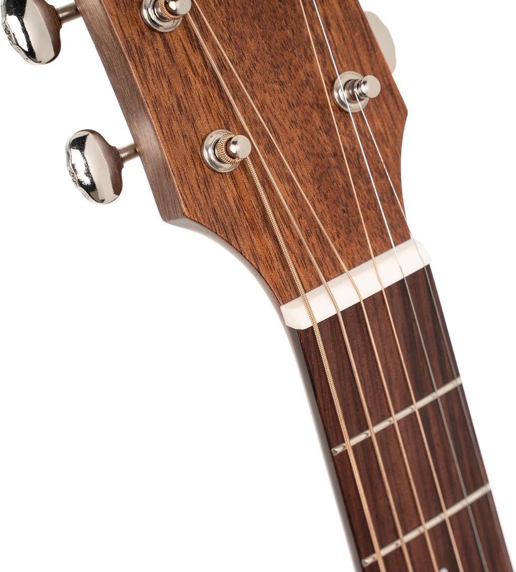 Cort Essence Series ES-GA4 Grand Auditorium Cutaway Acoustic Electric Guitar, Natural Semi Gloss (GA4NSG)