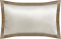 LILYSILK Oxford Envelope Silk Pillowcase for Hair and Skin 100% Pure 19 Momme Mulberry Silk Pillow Cases Both Sides Silk Bed Pillow 1 Pc King Size 20''x36'' Taupe