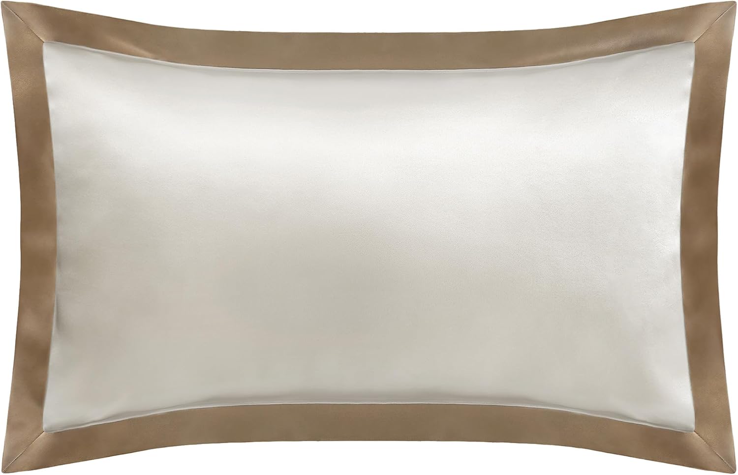 LILYSILK Oxford Envelope Silk Pillowcase for Hair and Skin 100% Pure 19 Momme Mulberry Silk Pillow Cases Both Sides Silk Bed Pillow 1 Pc Queen Size 20''x30'' Taupe