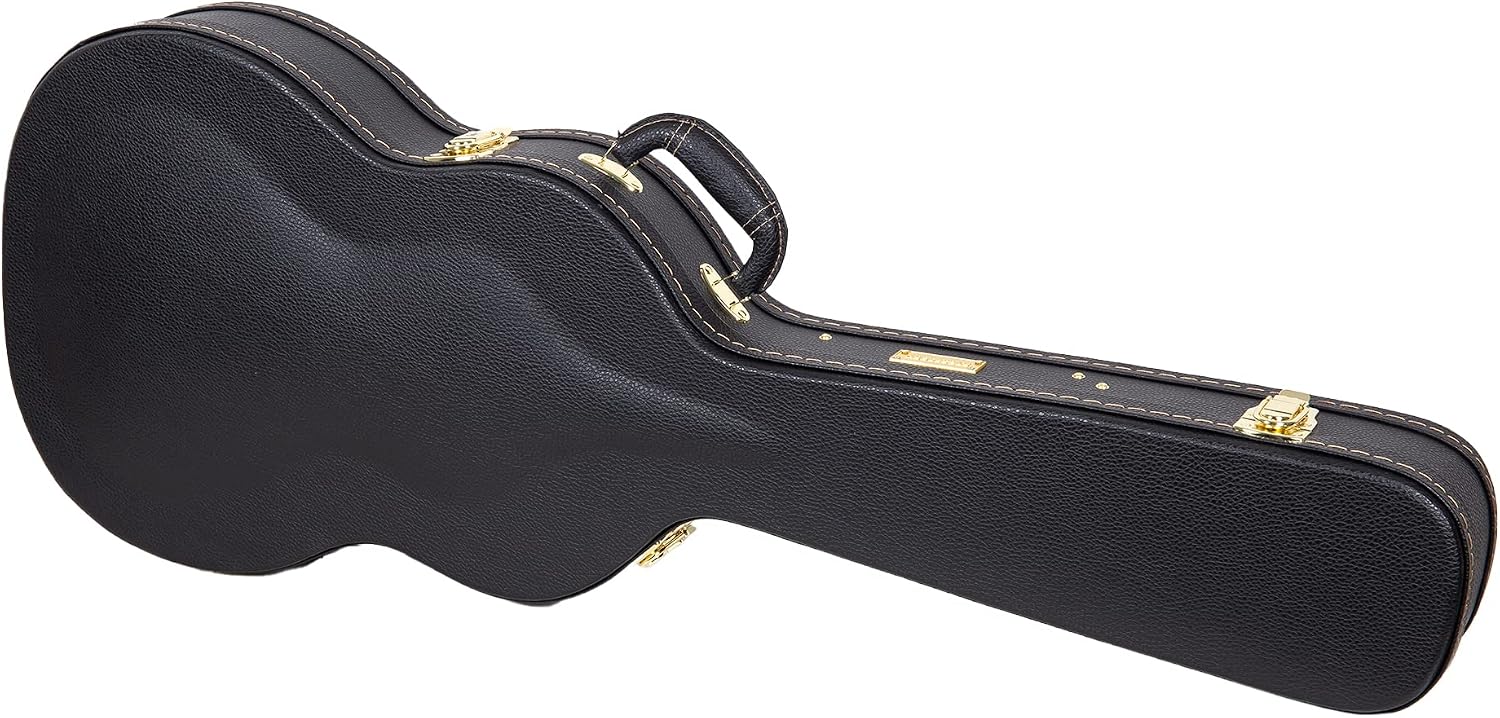 Crossrock CRW620PRSHBBK Electric Guitar Hardshell Case for Gretsch G5220/G5230T Electromatic Jet Series - Black (Right Hand)