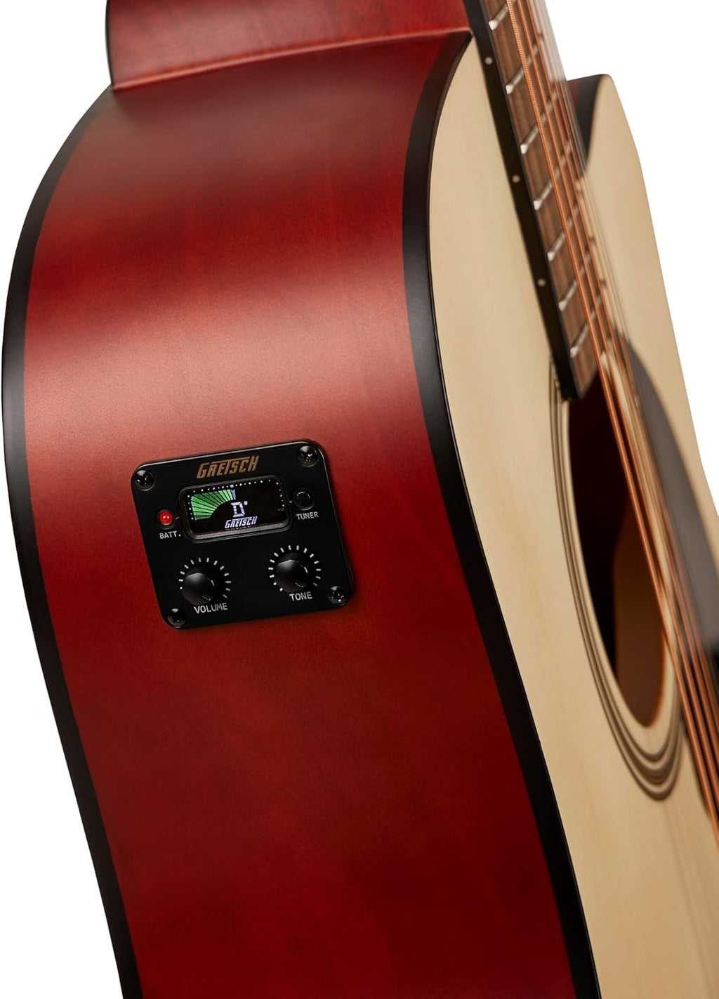 Gretsch Prelude D100CE Dreadnought Cutaway Acoustic/Electric Guitar, Beginner Guitar, Natural