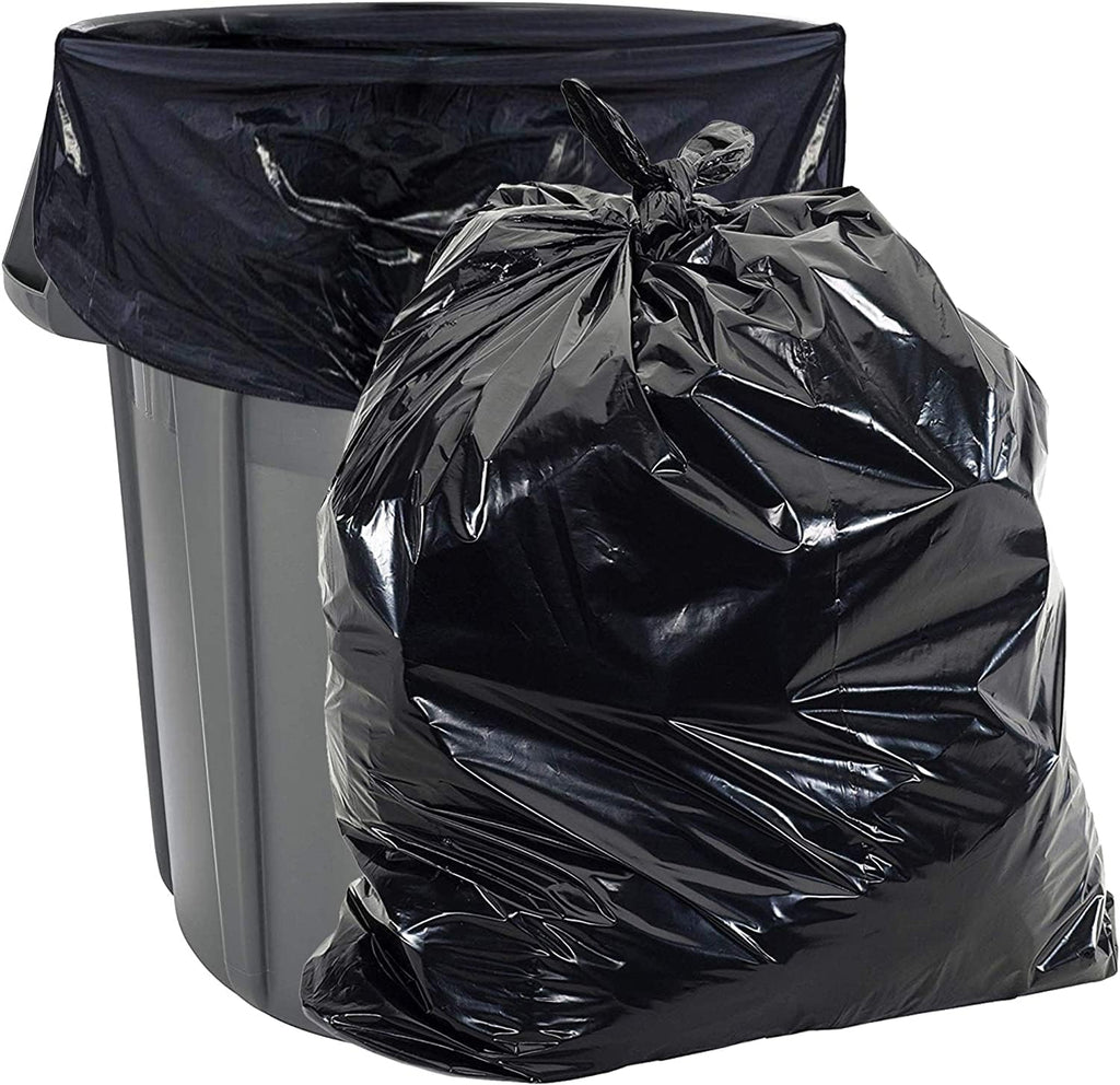 Aluf Plastics Heavy Duty 55 Gallon Trash Bags 1.5 MIL equivalent Industrial Strength Plastic 35' x 55' for 50-55 Gal Cans -Fits Toter,Carlislie Bronco (1 Pallet of 140 Cases, 7000 Count Total)